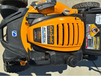 Very nice push cub cadet lawnmower starts right up runs perfect. Mower retailed for $479