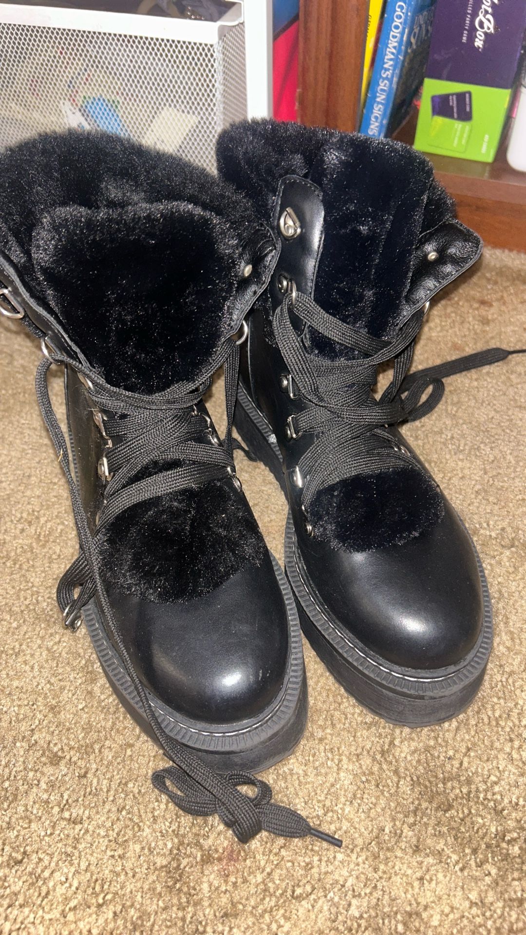 Chunky Fur Boots