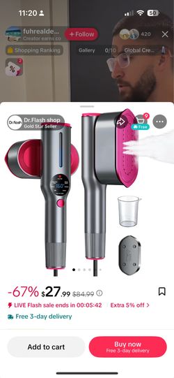 Wavy top blow dryer new, Dr. flash garment steamer new