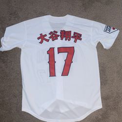 White Ohtani Angels Japan Baseball Jersey XXL