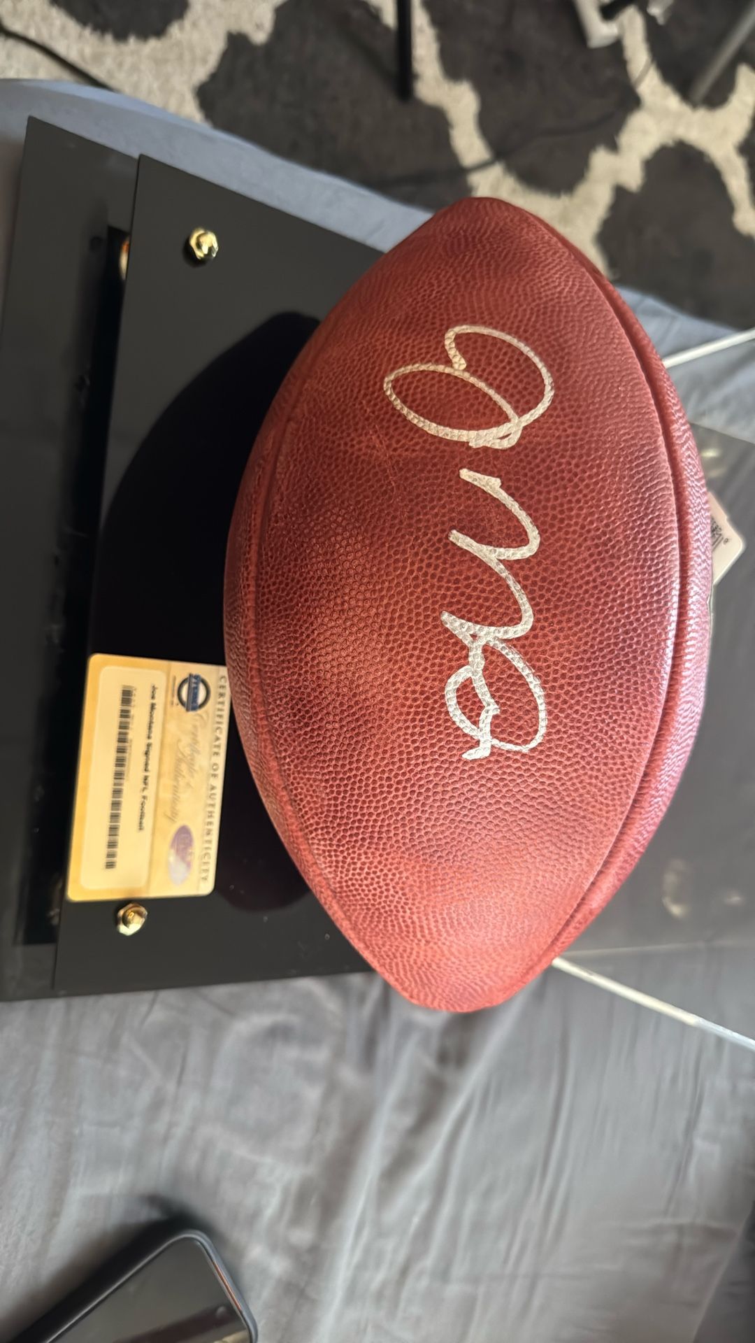 Joe Montana Autographed Football