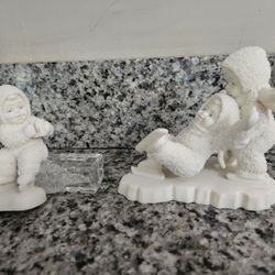 Large Collection of Snowbabies Collectible Figurines 