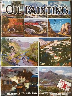 Book. How to. Oil Painting. Materials. W. Foster. Used.