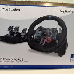 Logitech Racing Steering Wheel and Mount