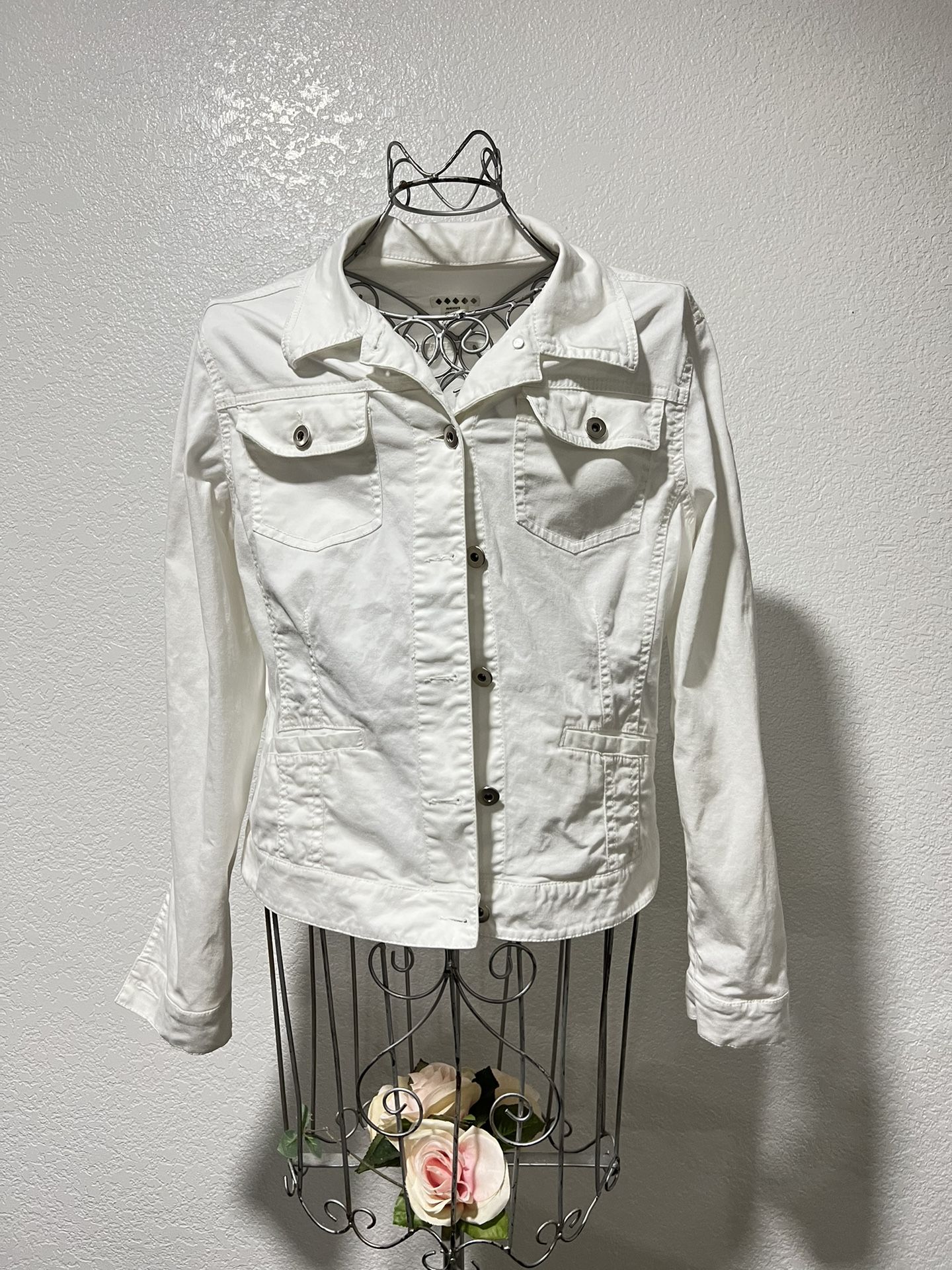 Jacket Vintage white denim jacket Size S