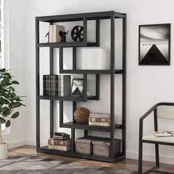 New Black 5 Tier Display Shelving Unit