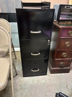 Tall 3 drawer file cabinet