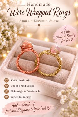 Wired wrapped Rings♡