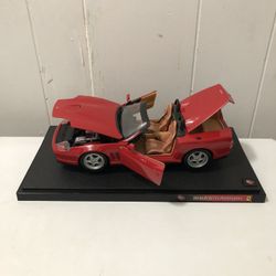 Die Cast Scale 1:24 Ferrari Only Issue Have A Scratch In The Driver Mirror 