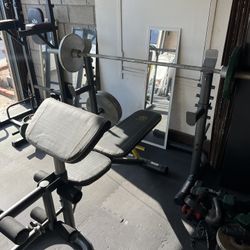 Bench Press/Squat Rack With Incline Bench