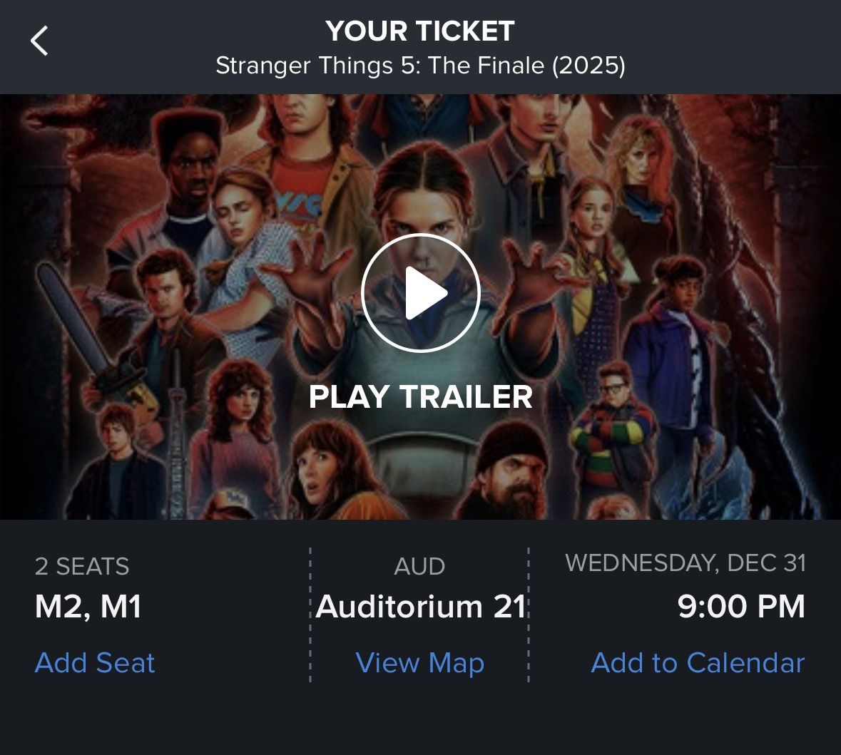 Stranger Things Finale Tickets Regal Irvine Spectrum
