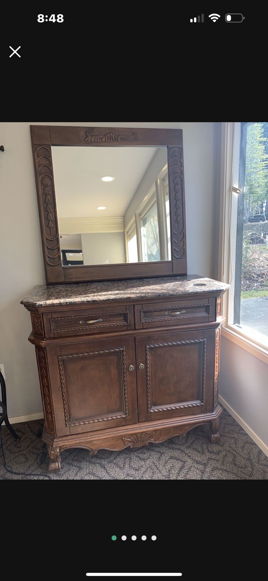Salon Station w/mirror