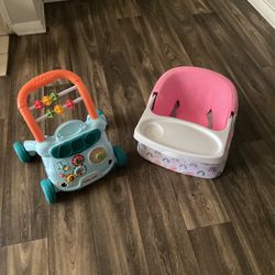 Baby Chair And A Baby Walker 