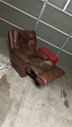 Leather Recliner Works Great