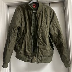 Green bomber Jacket 