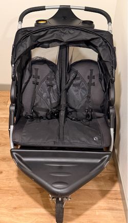 Baby Trend Double Jogging Stroller – Black – Great for Two Kids