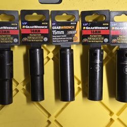  GearWrench SAE deep impact sockets 