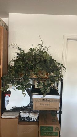 2 Large Faux Plants