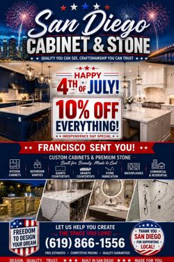 Stone. Cabinets. Labor