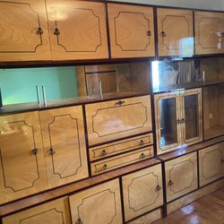 Modern Wall Unit 157” Long, 31”,16” Depth - Could Be Dividet In 3 Sections 