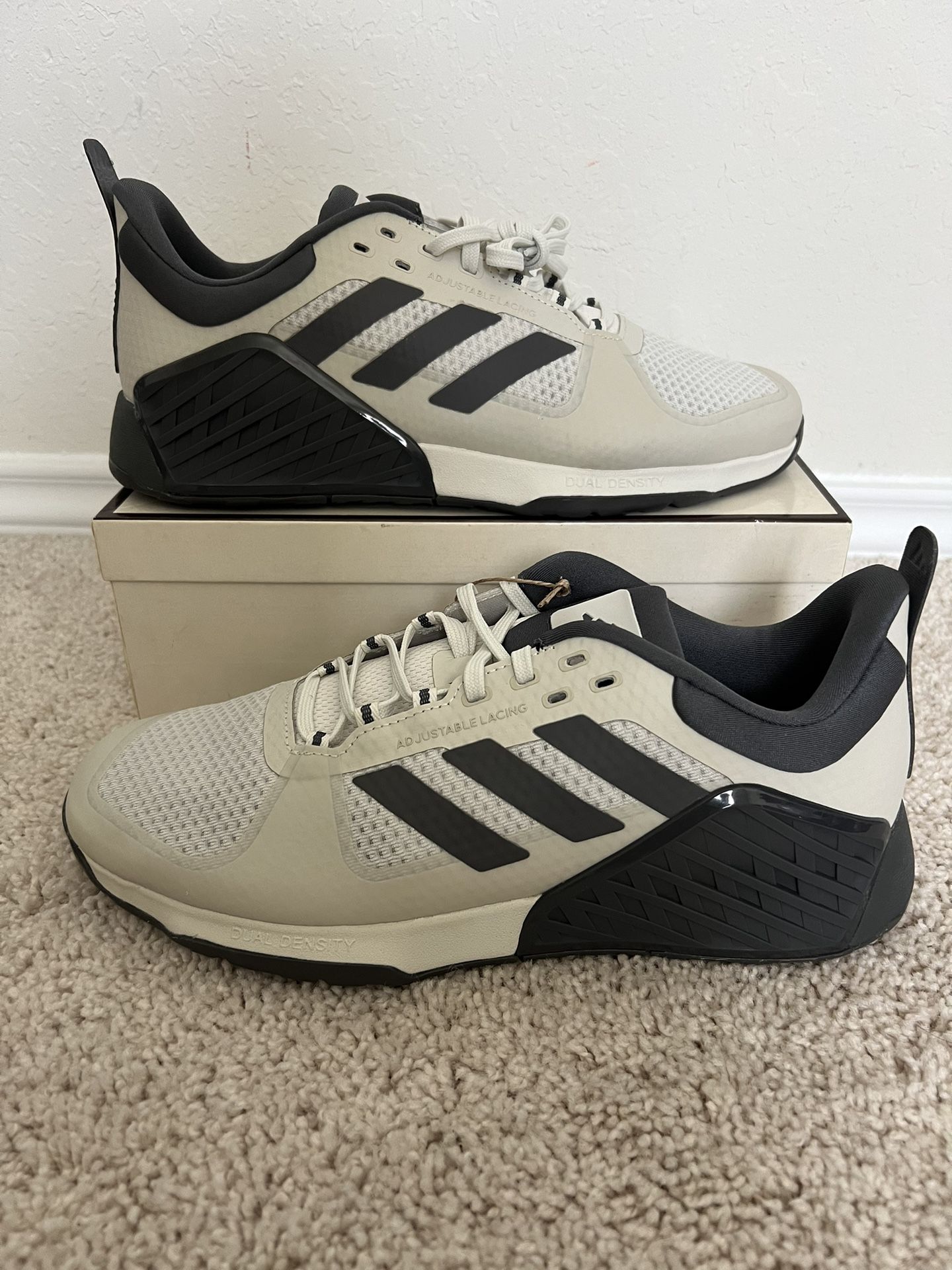 Adidas Dropset 2 Trainer Orbit Grey Five Beige Gym Shoes