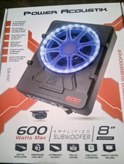 Power Acoustik Amplified 8" Sub Woofer Brand new in the box
