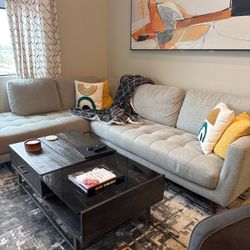 gray sectional couch