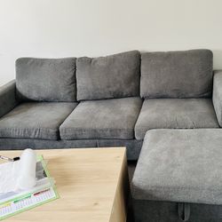 Comfy 3-Seater Sofa with ottoman – Great Condition