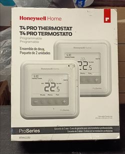 Honeywell Home T4 Pro Thermostat 2-Pack (Model RTH4110U