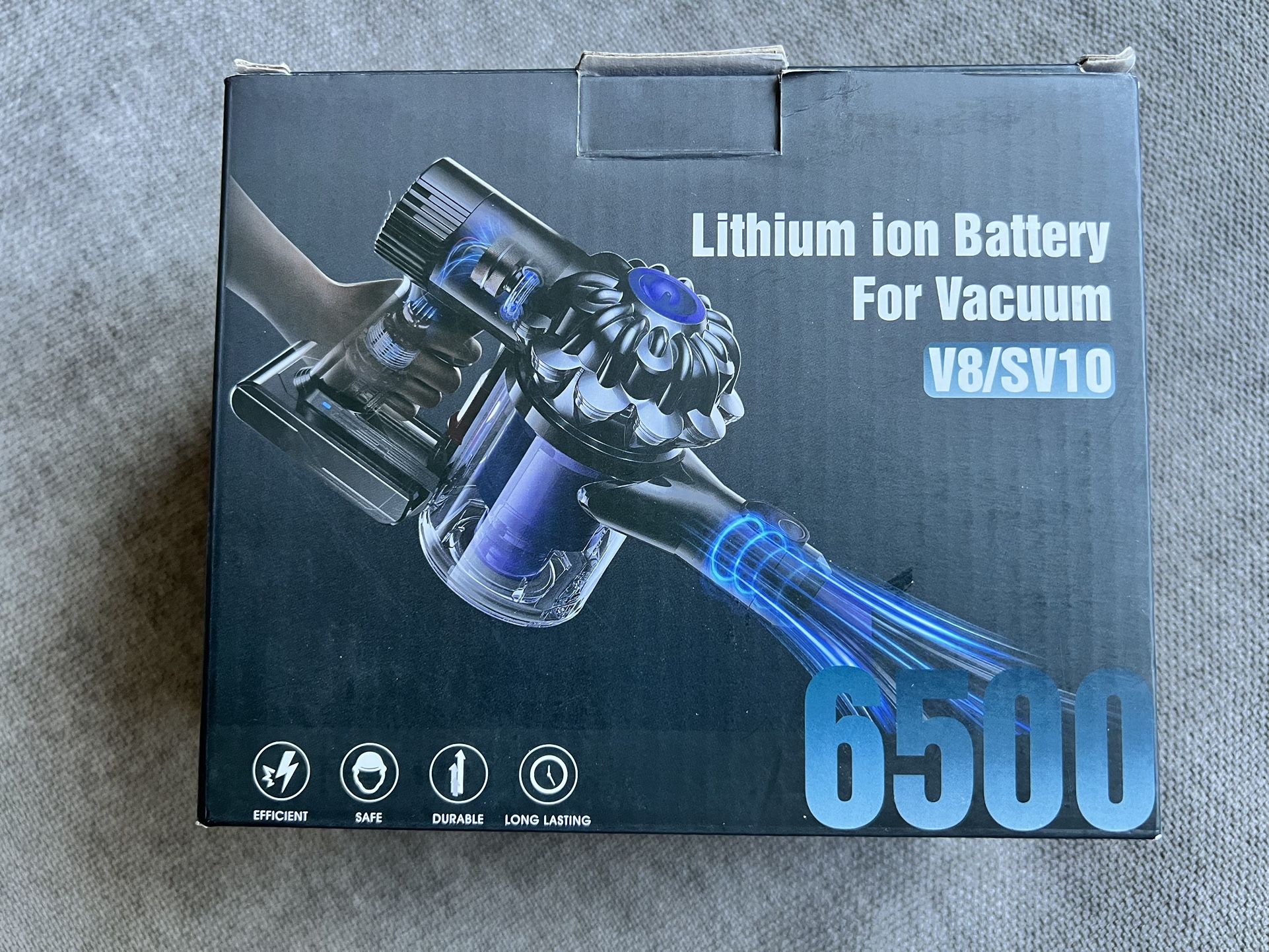 Lithium-ion battery - 6500 mAh compatible with V8/SV10 cordless vacuum cleaner.