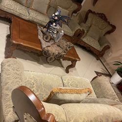 Antique set table and couches