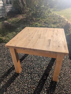 Solid Wood Side Table 