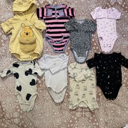 Babygirl Size 3-6M Longsleeve Onesies!