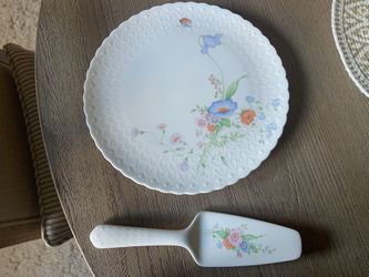 Mikasa Bone China Cake Plate and Server