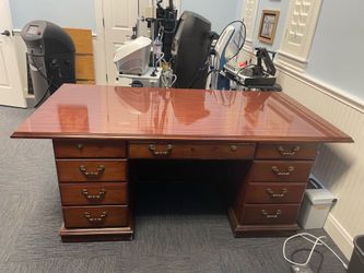 Solid Wood Executive Desk