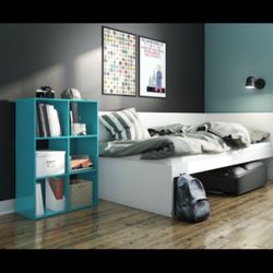 Brand New Room Essentials - 6 Cube Organizer  Teal Blue