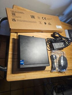 HP Elite Mini PC. Intel- i7-14TH Gen. CPU. 16GB Ram DDR5. 512GB NVMe m2 SSD.  Wi-Fi 6. Bluetooth . HDMI.