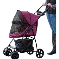 Pet Gear No-zip Happy Trails Lite Pet Stroller For Cats/Dogs