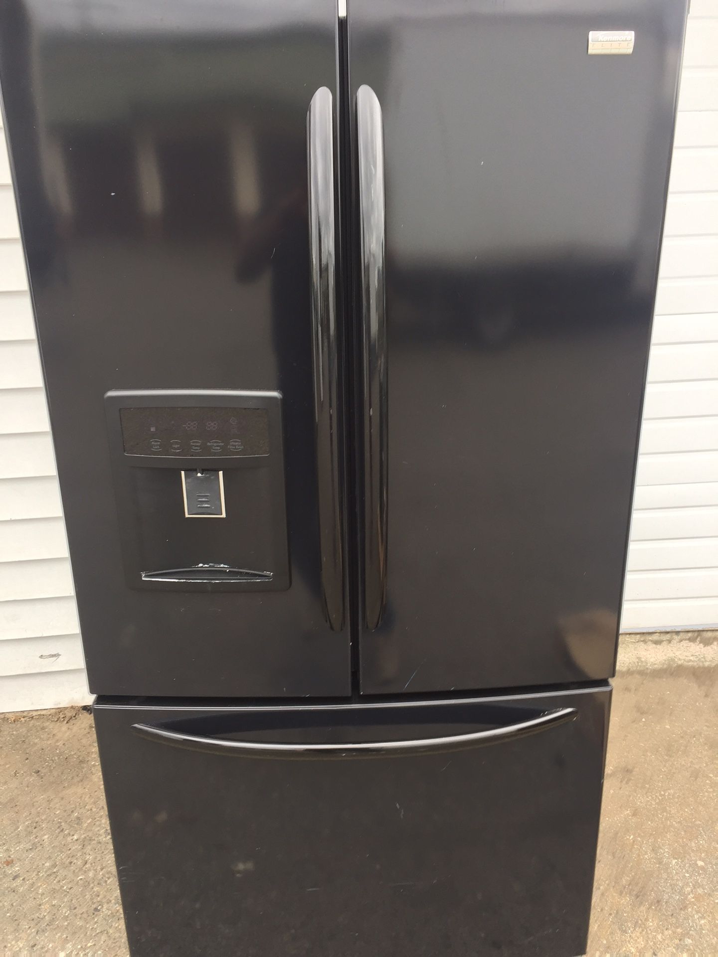 Kenmore elite glossy black French door refrigerator fridge DELIVERY