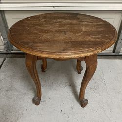 Solid Oak Side end Table 