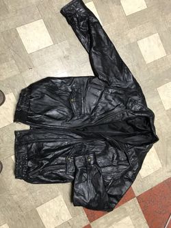 Mens Leather Jacket XL