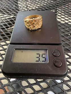 Gold nugget ring