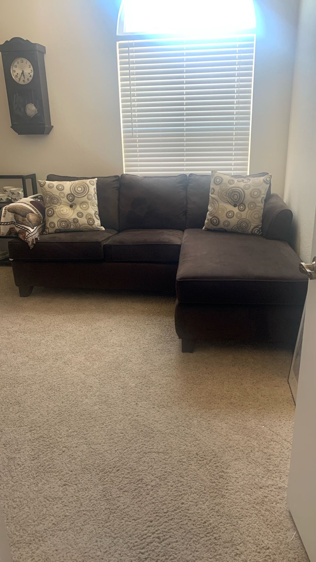 Sectional Couch Corner Unit Brown