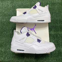 Jordan Metallic Purple 4s size 12 VNDS