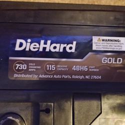 Diehard power ahead Gold car battery