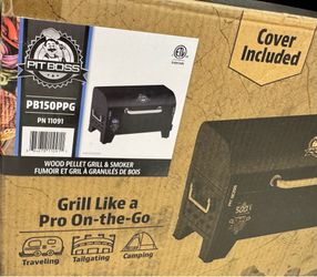 Pit Boss 150 Wood Pellet Grill & Smoker with Flame Broiler 256-Sq. In. Cooking Space