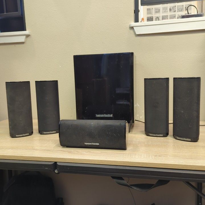 Harman Kardon HKTS 16BQ 5.1 Channel 200W Home Theater Speaker System