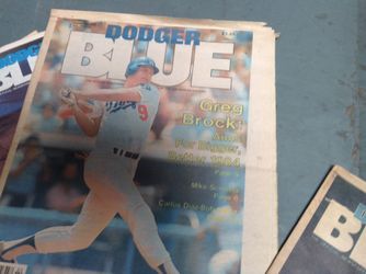 Dodger Blue Collectible 1984 Periodical With Greg Brock On Front Page