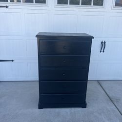 Black Dresser Solid Wood - Upland/Rancho