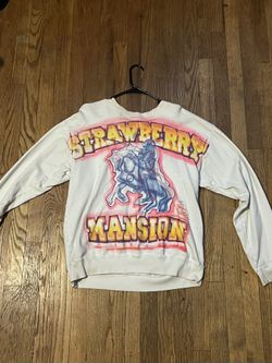 Unwanted Strawberry Mansion White Crewneck